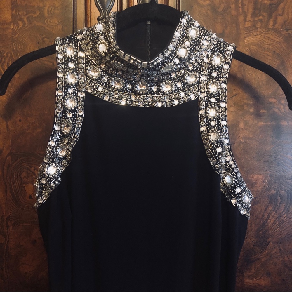 JEWEL ENCRUSTED “LITTLE BLACK DRESS”